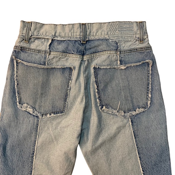 REVICE Denim - REVICE Denim Two Tone Jeans Straight Leg Raw Hem